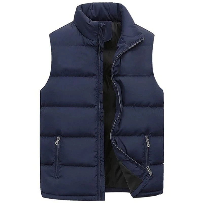 Men’s Warm Waterproof Vest Jacket – Winter Sleeveless Waistcoat